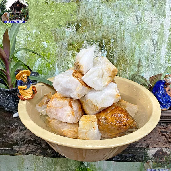 Thạch thủy bình đá tự nhiên - Gia đạo thái hòa, mở đường quan vận