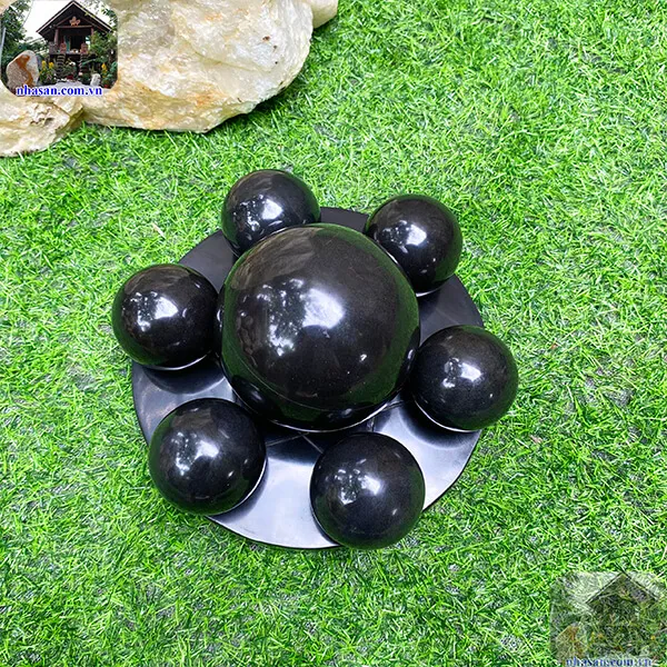 Thất tinh trận Obsidian đá bồ kết đen tự nhiên trấn sát cầu tài - TTT03