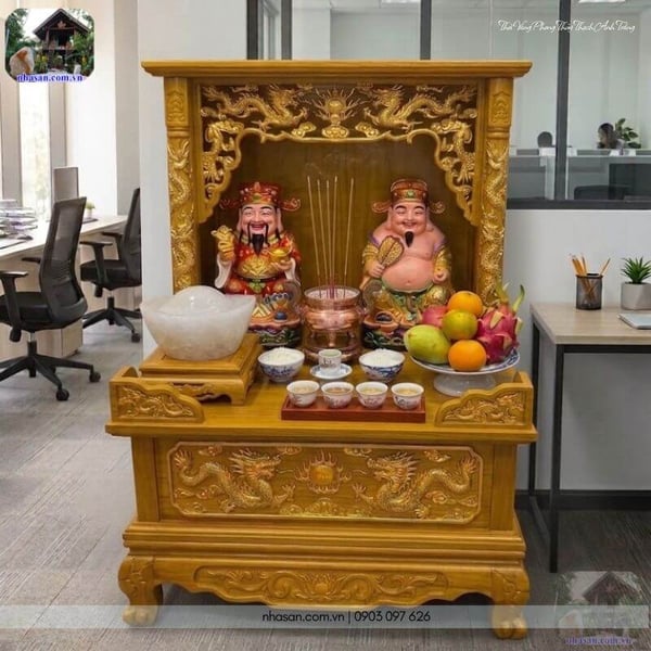 Thỏi vàng phong thủy thạch anh trắng TV56 740gr, dài 11cm x rộng 7cm x cao 7cm