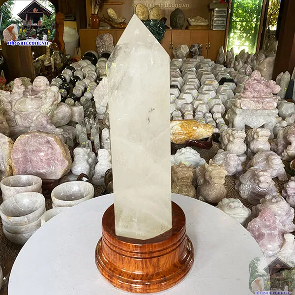 Đá thạch anh tinh thể trắng 7.4kg - T566