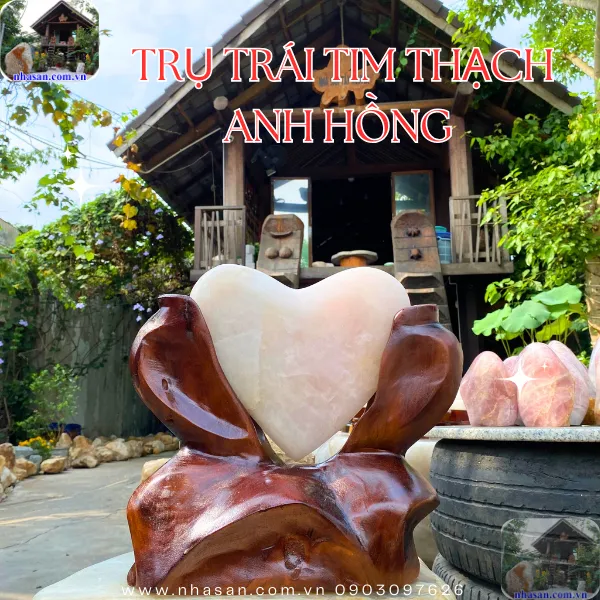 Trụ trái tim thạch anh hồng - Mở luân xa tim và lòng trắc ẩn
