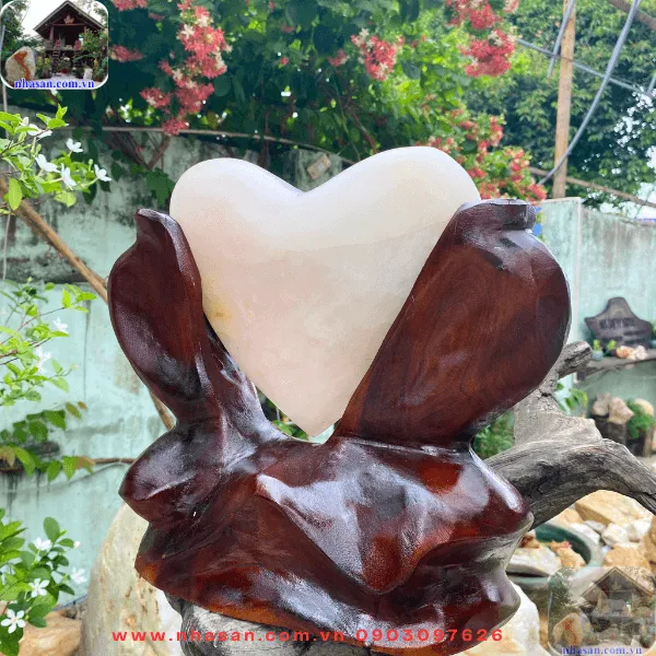 Trụ trái tim thạch anh hồng - Mở luân xa tim và lòng trắc ẩn