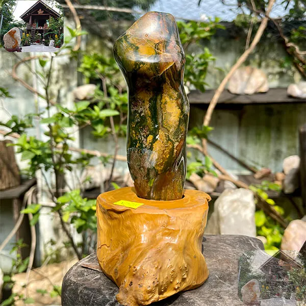 Trụ đá canxedon tự nhiên 1kg-CXD25