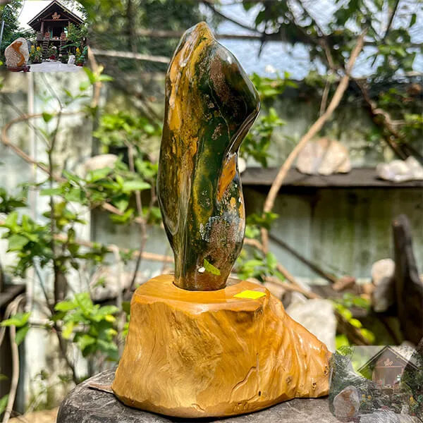 Trụ đá canxedon tự nhiên 1kg-CXD25