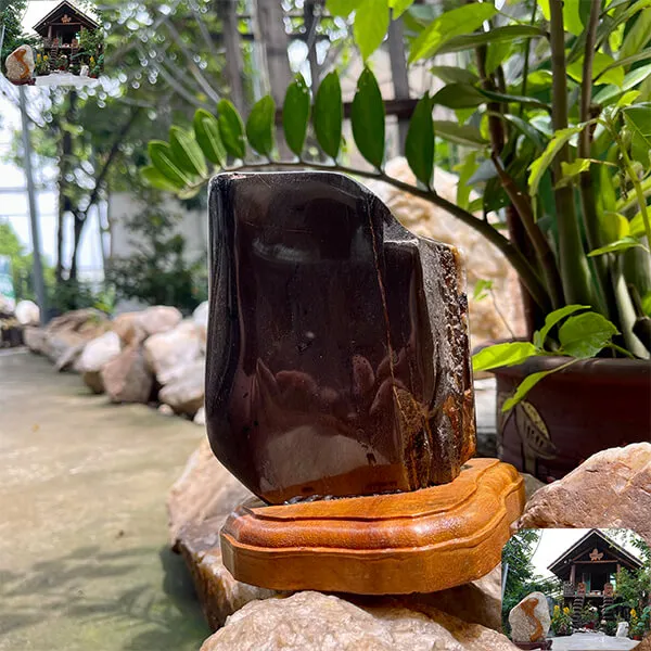 Trụ gỗ hóa thạch tự nhiên 2.5kg-GHT11