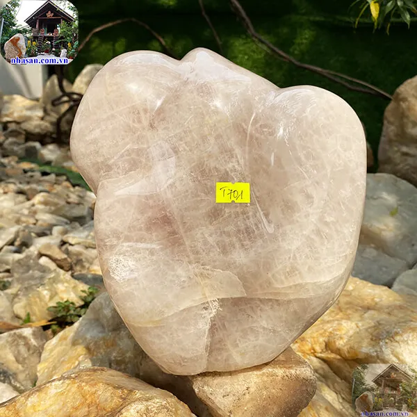 Trụ thạch anh hồng T701, nặng 8kg, kích thước 22x20x12 cm