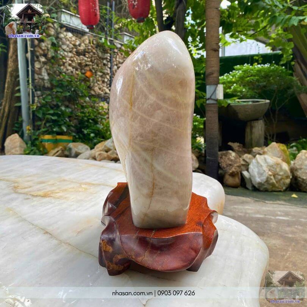 Trụ đá thạch anh hồng trấn trạch T428 - 10kg