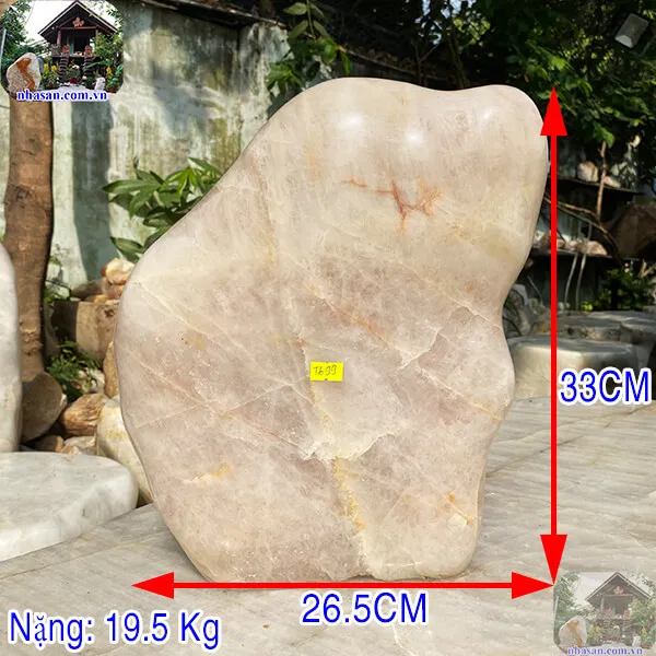 Trụ đá thạch anh năng lượng cao nặng 19.5kg, cao 33cm x ngang 26.5cm x dày 12cm - T699