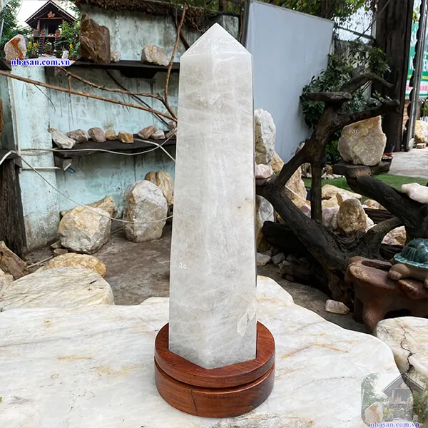 Trụ lục giác thạch anh trắng 23kg-T626