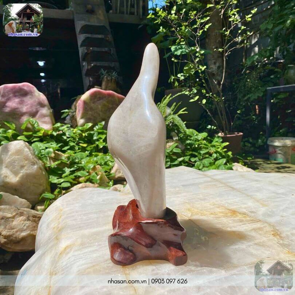 Trụ đá thạch anh hồng tự nhiên T424 - 4.4kg