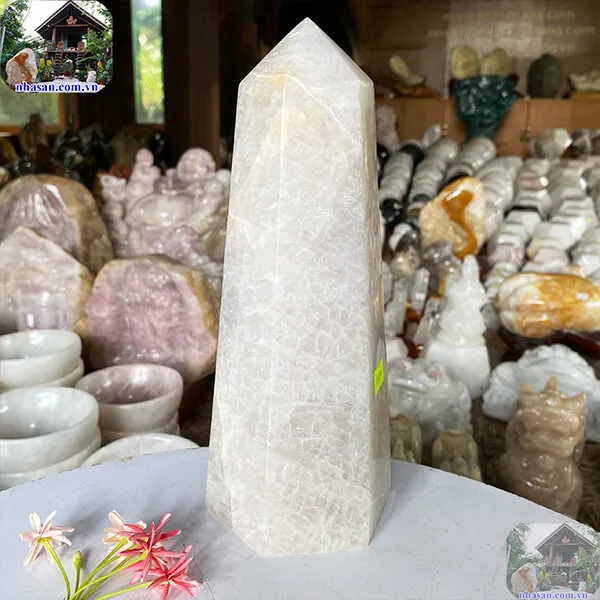 Trụ lục giác thạch anh hồng 3.12kg-T597