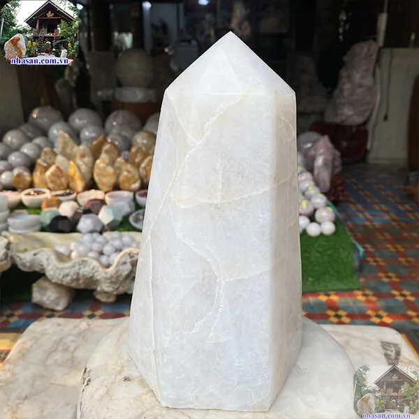Trụ lục giác thạch anh trắng 4.8kg-T617