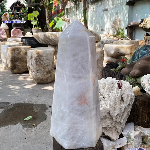 Trụ lục giác thạch anh trắng 5.2kg-T572