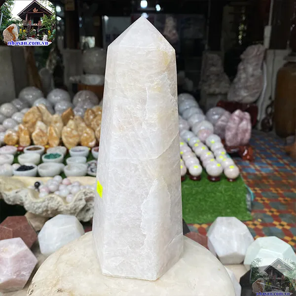 Trụ lục giác thạch anh hồng 3.12kg-T597