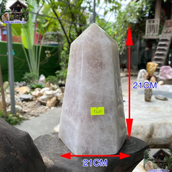 Trụ lục giác thạch anh hồng 3.52kg-T610