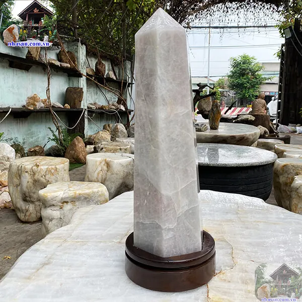 Trụ lục giác thạch anh hồng 20kg-T624