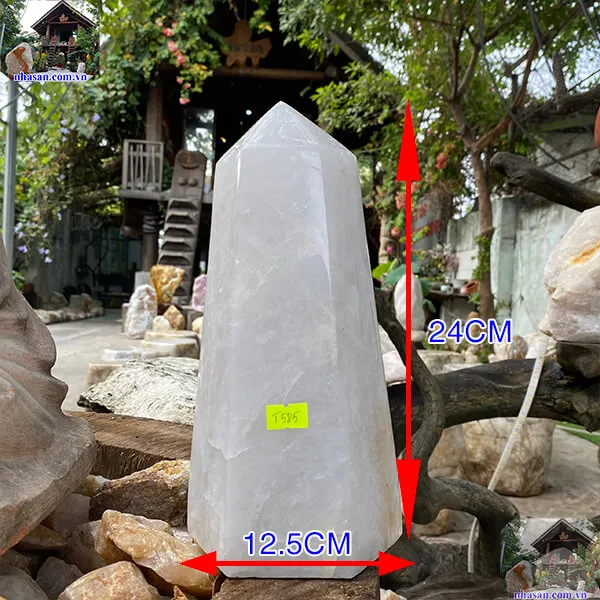 Trụ lục giác thạch anh trắng 4.46kg-T585