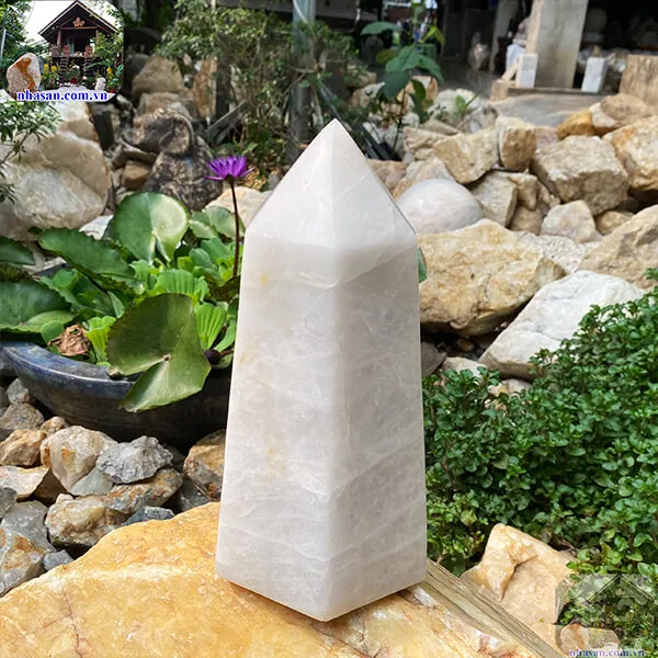 Trụ lục giác thạch anh trắng 5.4kg-T618