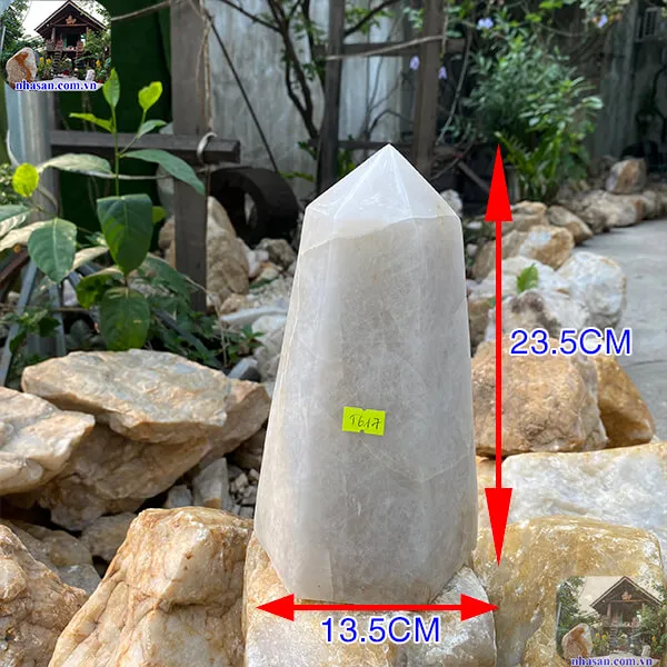 Trụ lục giác thạch anh trắng 4.8kg-T617
