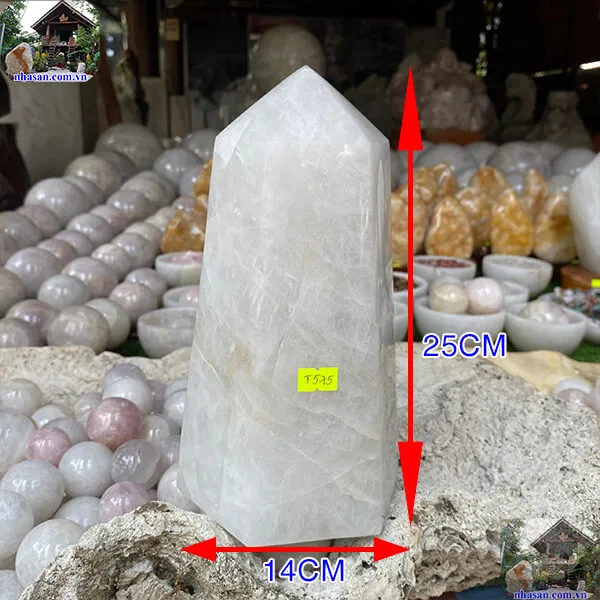 Trụ lục giác thạch anh trắng 5.8kg-T575