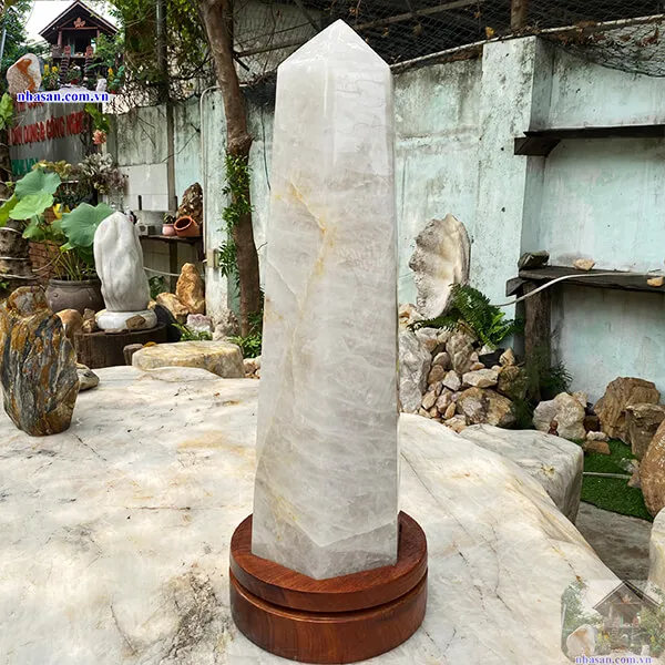 Trụ lục giác thạch anh trắng 23kg-T626