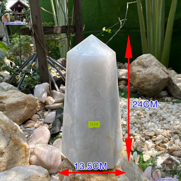 Trụ lục giác thạch anh trắng 5.2Kg-T578