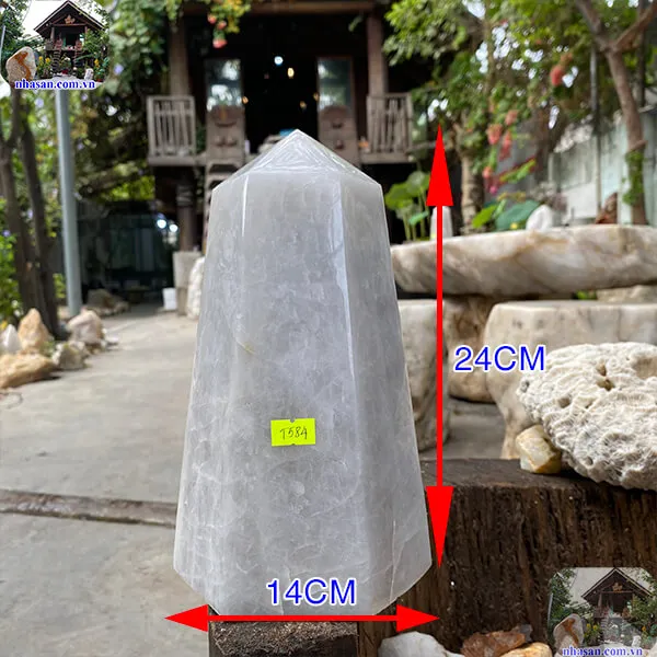 Trụ lục giác thạch anh trắng 5.8kg-T584