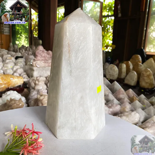 Trụ lục giác thạch anh trắng 5.2Kg-T578