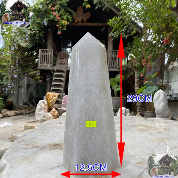 Trụ lục lăng thạch anh trắng 5.2kg-T582