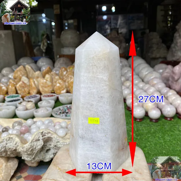 Trụ lục lăng thạch anh trắng 5.6kg-T574