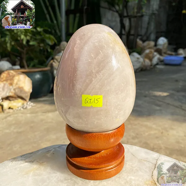  Trứng đá thạch anh phong thủy 1.9kg - Ý nghĩa và công dụng