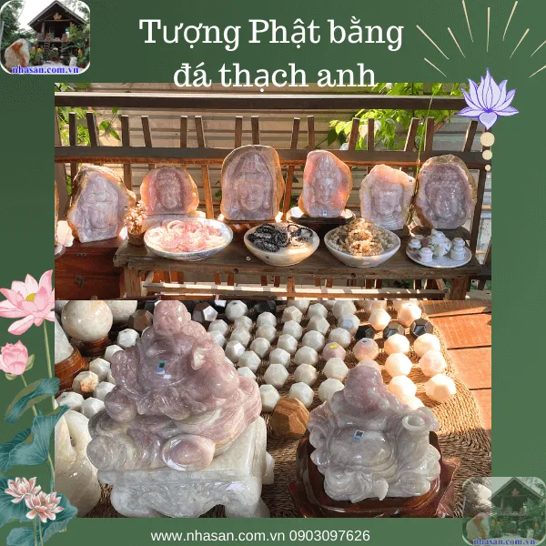 Tượng Phật bằng đá thạch anh - Ý nghĩa, cách chọn và bài trí chuẩn phong thủy
