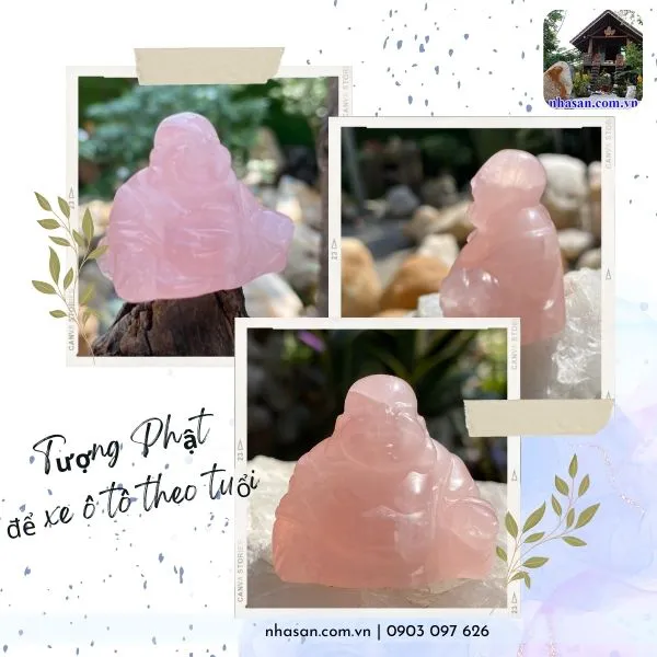 Tượng phật để xe ô tô theo tuổi nặng 35gr, cao 3.5cm x ngang 4cm x dày 2.2cm - TP18