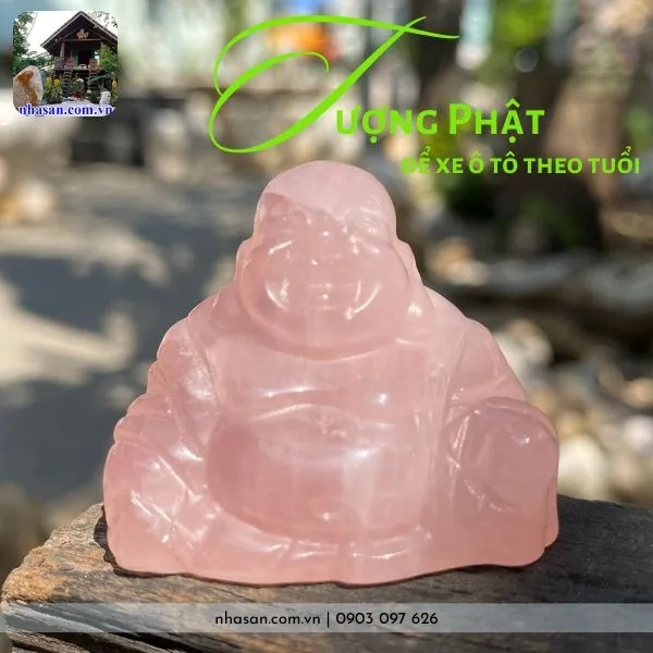 Tượng phật để xe ô tô theo tuổi nặng 35gr, cao 3.5cm x ngang 4cm x dày 2.2cm - TP18