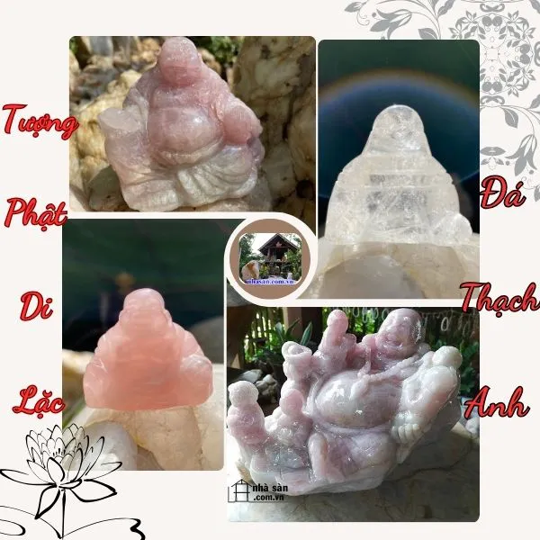 Top 5 mẫu tượng Phật Di Lặc bằng đá thạch anh đẹp nhất 2024