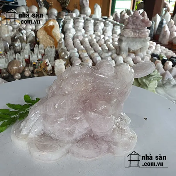 Cóc ba chân thạch anh hồng 2.65kg-C21