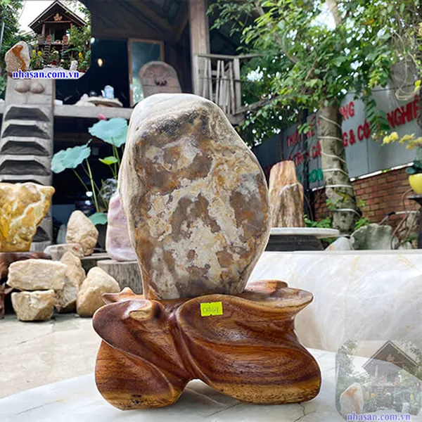 Trụ đá canxedon tự nhiên 5kg-CXD128