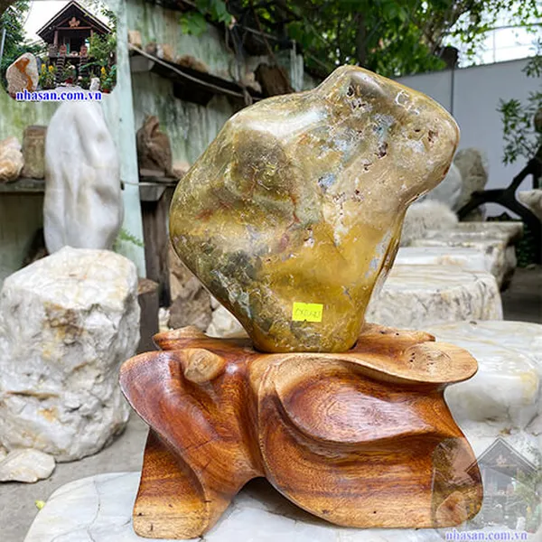 Trụ đá canxedon tự nhiên 5kg-CXD143
