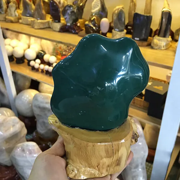 ĐÁ MÃ NÃO-NGỌC MÃ NÃO XANH LỤC-DMN 34