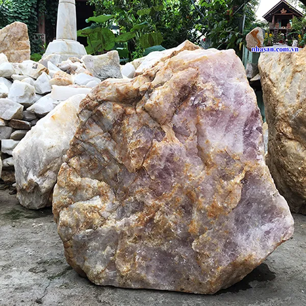 Đá thạch anh hồng khối