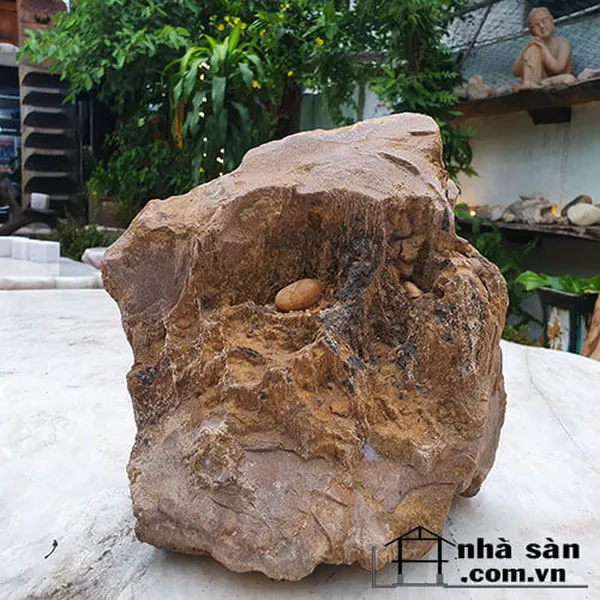 Đá gỗ hóa thạch thô 14kg - Vật phẩm phong thủy tốt cho gia chủ