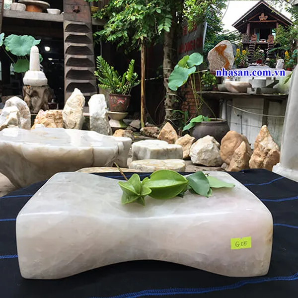 GỐI ĐÁ THẠCH ANH HỒNG PHONG THỦY - CHO NGƯỜI MẤT NGỦ G05