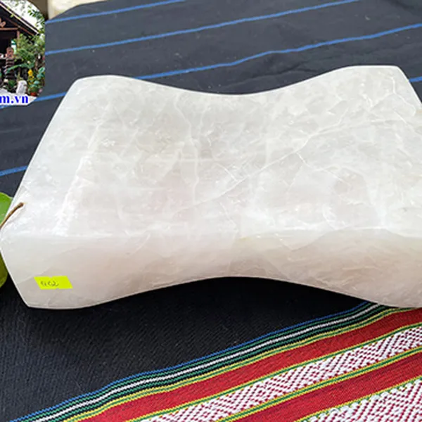 GỐI ĐÁ THẠCH ANH HỒNG TỰ NHIÊN G02