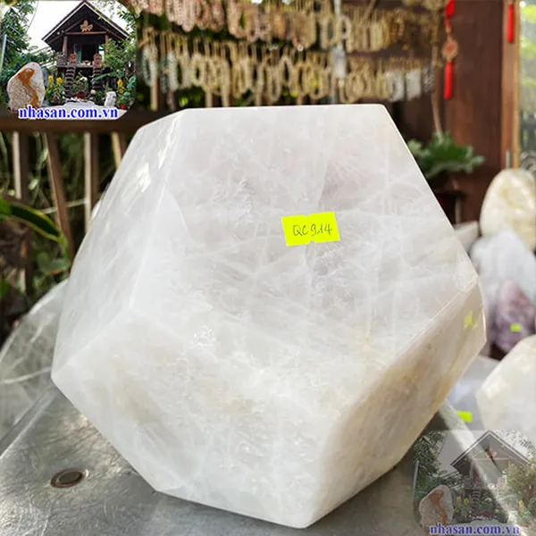 Quả cầu 12 mặt đá thạch anh 20cm-11.2kg-QC914