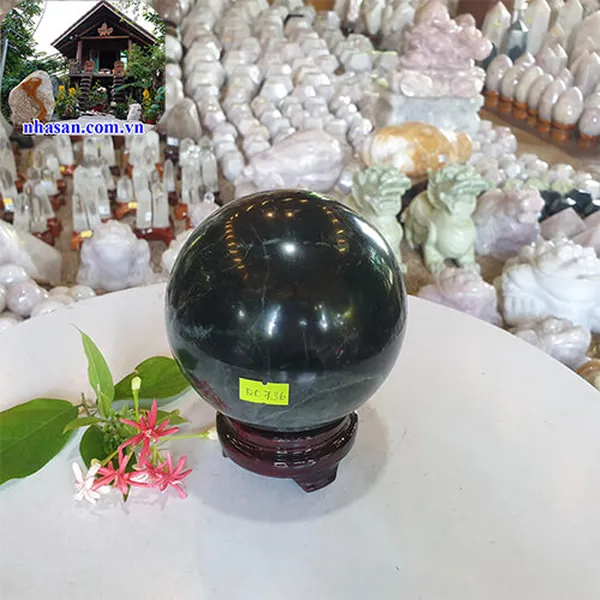 Quả cầu canxedon 12cm - 2.4kg - QC736