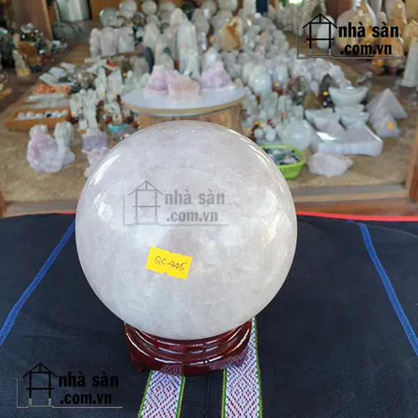 QUẢ CẦU ĐÁ THẠCH ANH HỒNG QC445