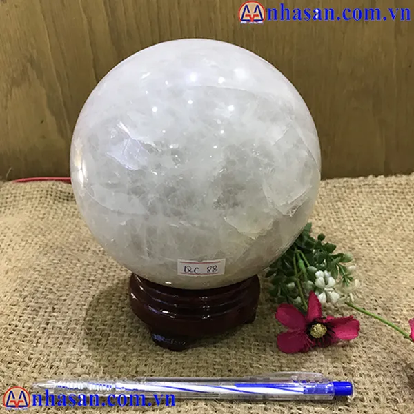 QUẢ CẦU ĐÁ THẠCH ANH TRẮNG QC-88