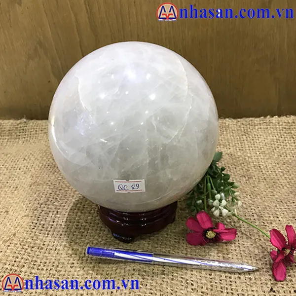 QUẢ CẦU ĐÁ THẠCH ANH TRẮNG QC-89