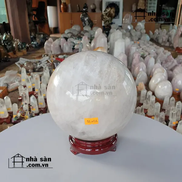 QUẢ CẦU ĐÁ THẠCH ANH TRẮNG QC451