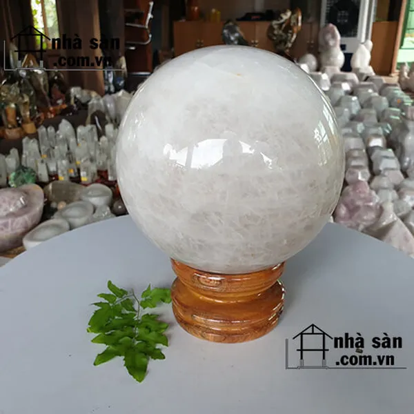 QUẢ CẦU ĐÁ THẠCH ANH TRẮNG QC650